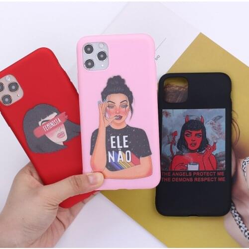 THE ANGELS PROTECT ME THE DEMONS RESPECT ME Phone Cover For iPhone 11 Pro Max X XS XR Max 12 7Plus 8Plus SE Soft Silicone Case