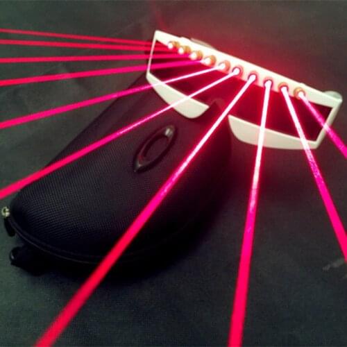 DJ Laser Light Glasses EL Wire Red Glowing Party Laser Game Lighting Novelty Gifts Festival Party Glow Sunglasses