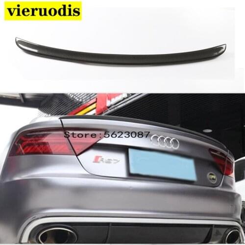 A7 Carbon Fiber Rear Trunk Spoiler Wing Lip for Audi A7 2011-2014 Car-Styling