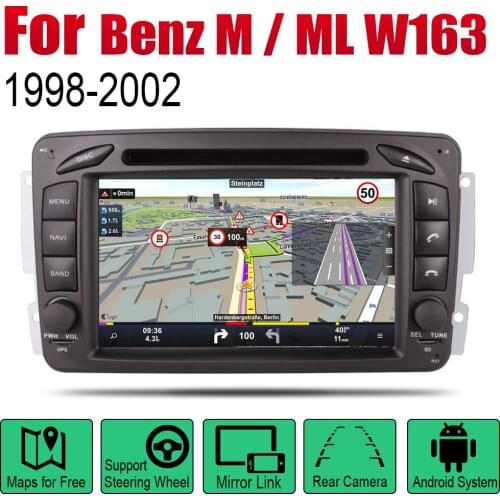 For Mercedes Benz M / ML W163 1998~2002 NTG Car Android Player GPS Navigation System Screen Radio Stereo Integrated Multimedia