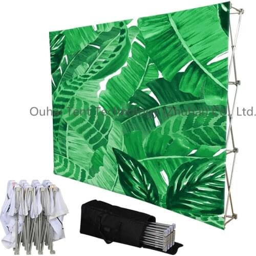 Best Selling Portable Advertisement Banner Trade Show Advertisement Event Fair Exhibition Fabric Pop Up Display Stand Billboard