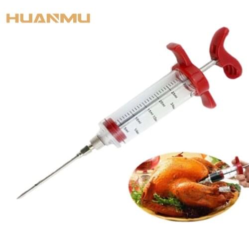 Flavor Needle Turkey Pork BBQ Steak Meat Sauces Syringes Marinades Kitchen Accessories Spices Cooking Tools Kitchen Gadgets Beef