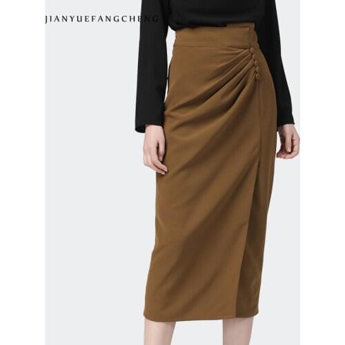 Jianyuefangcheng Pencil Skirts With Flowers