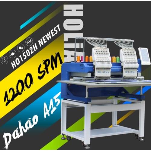 China 10 years service! Newest tajima 47 head technology hat computer embroidery machine 2 head 15 color high speed stitches