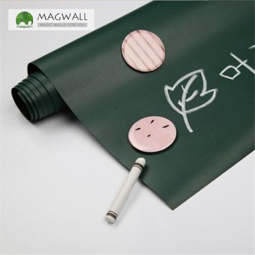 Magnetic double-layer writing board 1.2*2m soft dust free chalk writing wet erase chalkboard