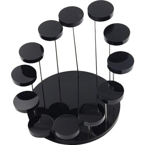 Fashion Multi-Layer Acrylic Ring Display Rack Earring Holder Pendant Gemstone Showcase Jewelry Display Stand Desktop