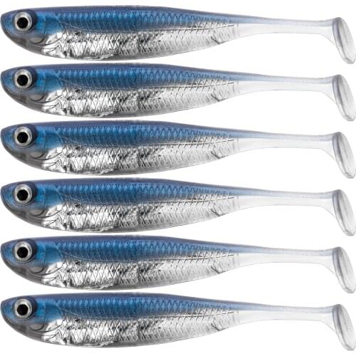 QualyQualy Fishing Soft Bait 7cm 8cm 10cm Shad Fishing Worm Soft Silicone Swimbaits Lure Bass Fishing Accessories