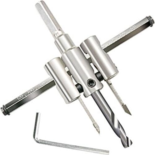 Drill Bit Circle Hole Saw Adjustable Drill bit Aircraft Type Wood Circle Hole Saw Cutter Cordless Woodworking Tool 120/200/300mm