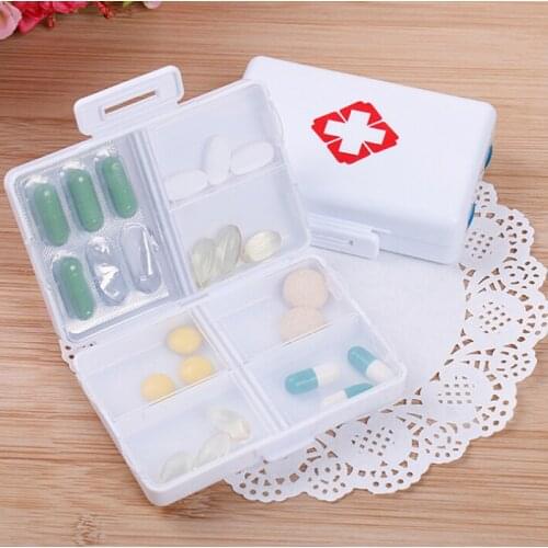 NEW Pill Tablet Cutter Dose Divided Storage Box Case Medicine Pill Holder Splitter Divider Pill Case Box Container