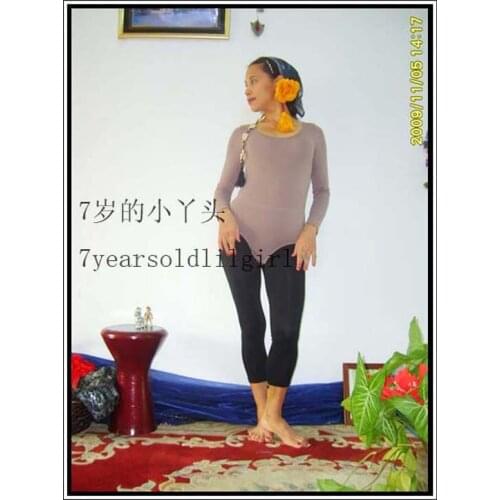 7Years Old Lil Girl Lycra Cotton Connect The Clothes Of Body AW01 13