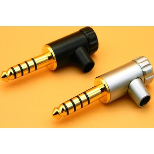 All copper shell 4.4mm balanced plug 4.4 elbow zx300 curved plug 4.4 balanced elbow