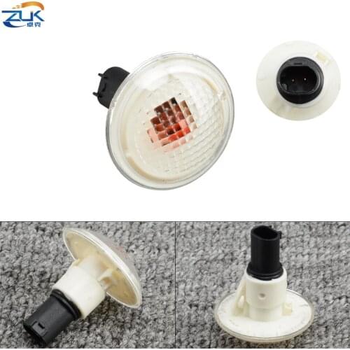 ZUK Fender Turn Signal Lamp With Bulb White Shell Yellow Bulb For Land Rover For Range Rover 2003-2012
