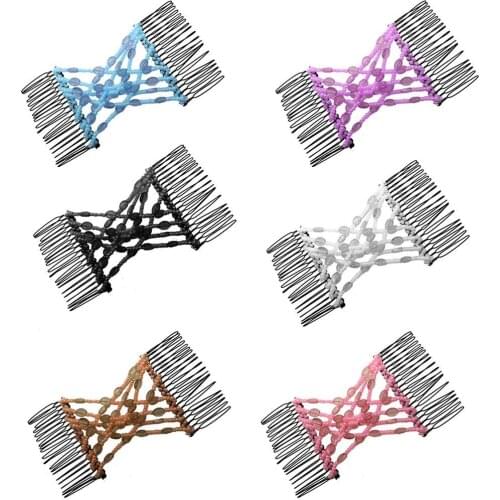 Women Beading Stretching Hair Comb Hairpin Headwear Styling Accessories Hair Comb