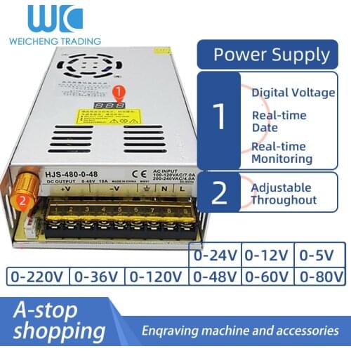 Digital display adjustable DC switching power supply 0-5V0-12V0-24V0-36V0-48V0-60V0-80V0-120V
