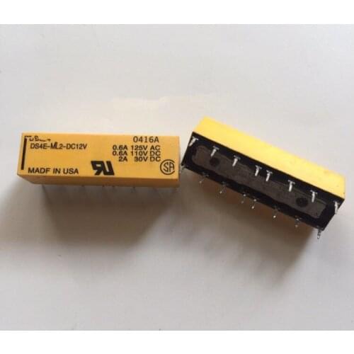 2Pcs/Lot DS4E-ML2-DC12V 16 Relay