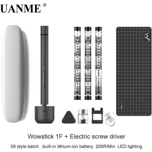 Wowstick 1F+ Mini Cordless Electric Screwdriver Precision LED Lighted Lithium Power Screwdriver Smart Phone RC Drone Repair