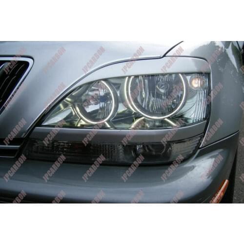 Fiberglass Headlight Eyebrows Eyelids Covers for 1998-2003 Lexus RX300