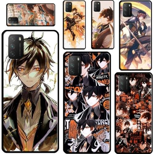 Zhongli Genshin Impact Case For POCO M3 Pro F3 X3 Pro Cover For Xiaomi Mi 11 Lite Ultra Mi 10T Pro Note 10 Lite