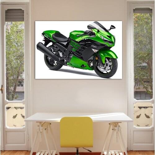1 Piece Canvas Painting Suzuki Ninja ZX14R Motorcycle HD Posters Wall Pictures for Living Room Decor