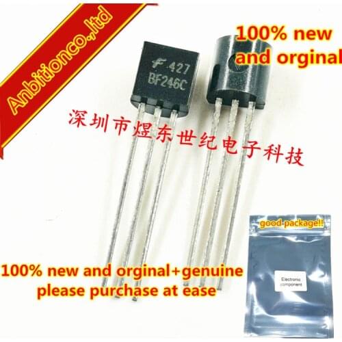 10pcs 100% new original BF246C BF246 TO-92 N-channel silicon junction field-effect transistors in stock