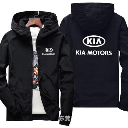 2021 Motorcycle KAI Car Logo Jacket Windproof Jacket Mobike Riding Hooded Windbreaker Sweatshirts Racing zipper Coat