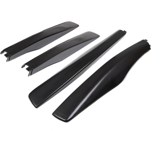 4p Black ABS Roof Rack Rail End Cap Protective Cover Decor For Lexus RX330 RX350 RX400 2004-2009 Bar Rail End Replacement Shell