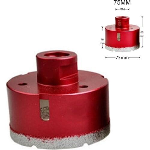 6-75mm M14 Vacuum Brazed Drill Bit High Hardness Hole Saw Cutter for Marble Tile