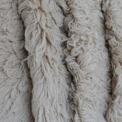 90*150cm Flokati Wool fur Rug Beanbag Covering backdrop Greek Wool Blanket For Newborn Photography props Baby Flokati Wool Rug