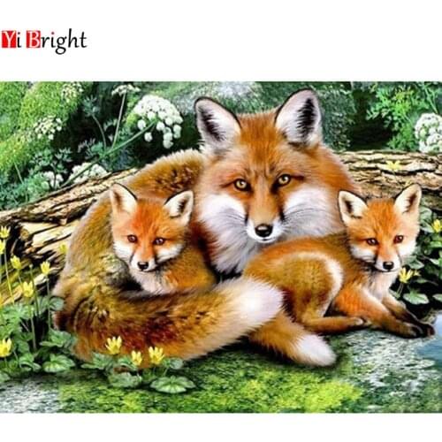 Diamond Painting Animal Pictures of Rhinestones Diamond Embroidery Sale Fox Needlework Diamond Mosaic Crafts Handmade Gift