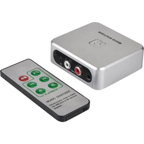 Audio recorder Audio Capture USB Converter Convert old analog music cassette Vinyl to mp3 save to USB Flash Drive SD Card EZ241