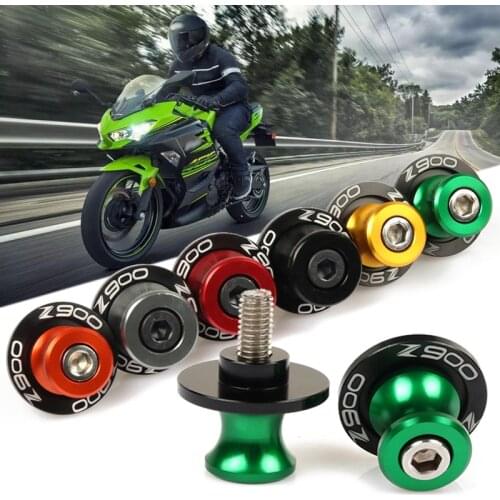 6Color For kawasaki Z900 Z 900 Z650 Z 650 2017 2018 2019 2020 8MM Motorcycle Accessories CNC Swingarm Spools Slider Stand Screws