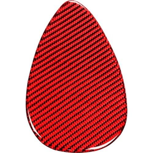 For Mini Cooper F55 F56 2014-2020 Carbon Fiber Console Air Outlet Vent Cover Trim Sticker, Red