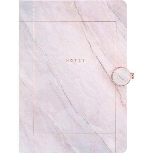 Magnetic Snap White Travel Journal For Gifts Notepad Back To School A5 Black Marble Stone Diary Planner Organizer Notebooks