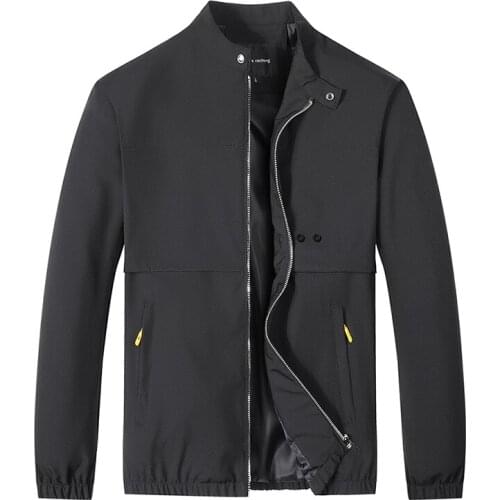 Zip Up Men Jacket Spring Autumn Fashion Brand Slim Fit Coats Male Casual Baseball Bomber Jacket Mens Overcoat