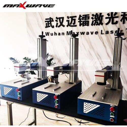 Maxwave Laser Marker 20W 30W 50W CNC Fiber Laser Marking Machine For Metal with rotary