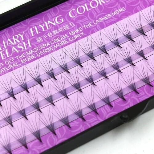 Natrual 0.07mm C Curl Super Thickness Faux Silk Lashes 6D Mink Fake False Eyelash Extension