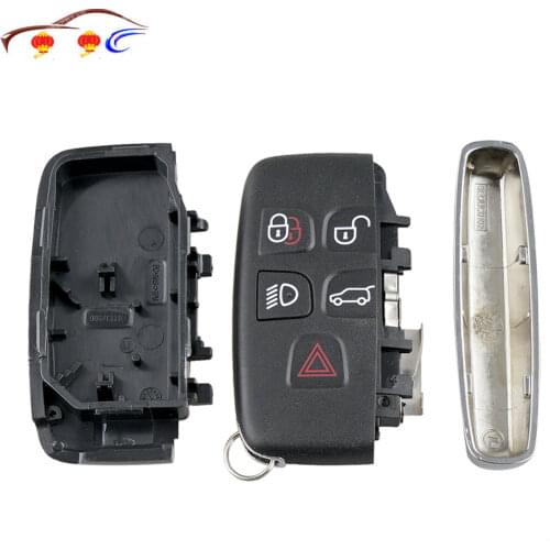 2020 NEW Replacement Car Key Shell Case 5 Buttons Remote Smart Key Fob Case Shell ForLAND ROVER LR4 RANGE EVOQUE SPORT