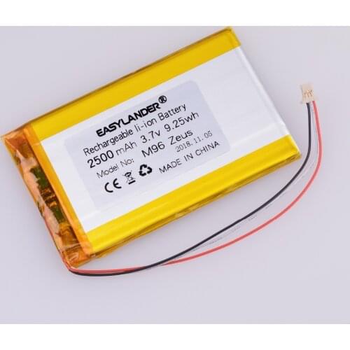 NEW 3.7V 2500mAh Rechargeable li Polymer battery For Onyx BOOX M96 Zeus E-book GPS DVR Car recorder Digital Products