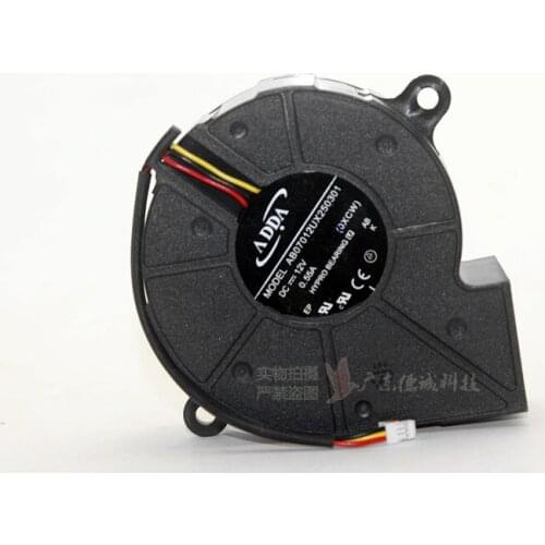 New ADDA AB07012UX250301 DC 12V 0.55A projector blower cooling fan