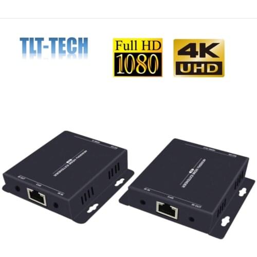 One pair Ultra HD 4K HDMI Extender Over Ethernet Cat5e/6 up to 200ft Supports YUV444 HDMI2.0 EDID IR