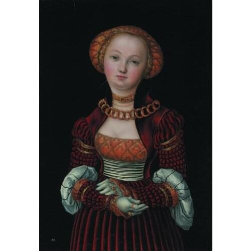 Wholesale painting # TOP art - Lucas Cranach the Elder - Portrait of a Woman oil painting # 36"