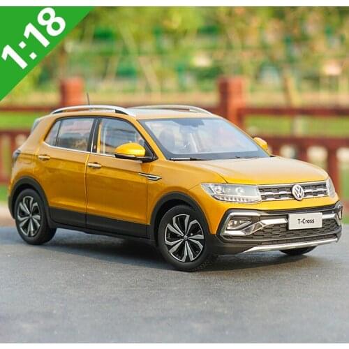 Original Box 1:18 High Meticulous VW T-CROSS SUV Alloy Model Car Static Metal Model Vehicles For Collectibles Gift