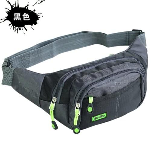 Mens Women Unisex Cycling Waist Belt Bag Fanny Pack Casual Travel Hip Purse Zipped Outdoor Sports Wallet