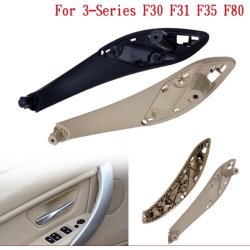 Car Interior Door Handles for BMW 3 Series F30 F31 F35 F80 2013-2018 Black Beige Inner Doors Panel Handle Bar Pull Trim Cover