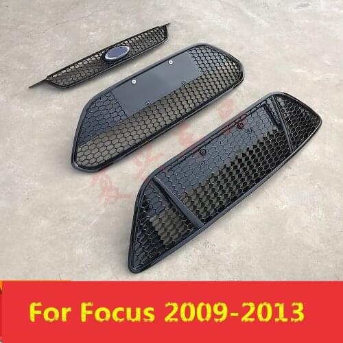 High Quality Mesh Vent Outlet Trim Racing Grills For Ford Focus 2009 10 11 12 13 14 15 16 2017 DA047