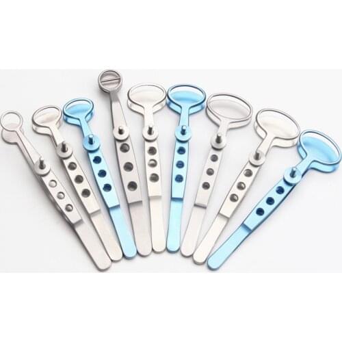 Titanium Stainless steel Chalazion Forceps ophthalmic Eyelid instrument