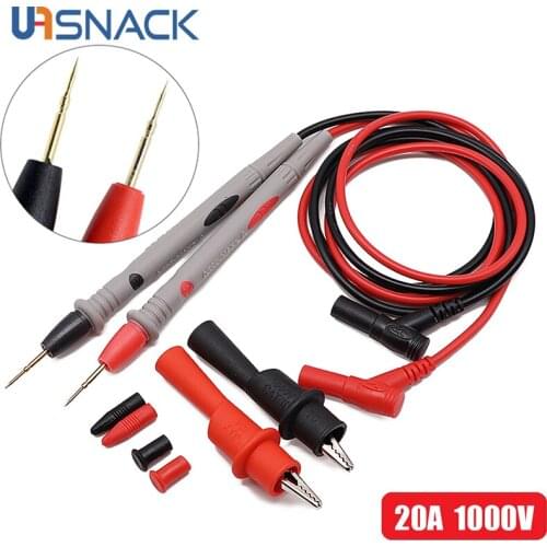 20A 1000V Probe Test Leads Pin for Digital Multimeter Needle Tip Multi Meter Tester Lead Probe Wire Pen Cable Instrument Parts