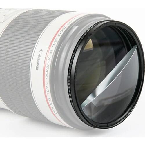 77mm Split Diopter Prism Camera Foreground Magnifying Blur Filter Film Television Split-Field Props SLR Photography Accessories