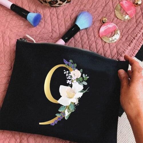 Lucky Number Print Make Up Bag Female Cosmetic Case Travel Toiletries Organizer Women Wash Storage Pouch Student Pencil Bag Gift