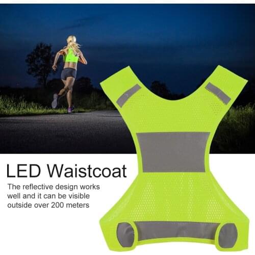 Outdoor Cycling Reflective Vest Running Vest Sports Safty Waistcoat built-in pocket Bicycle Reflective Warning Vests